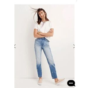 Madewell 0 the perfect Summer Jeans Daisy embroidery edition 24 mom jeans